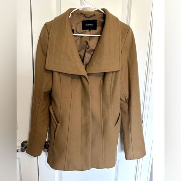 Aritzia Babaton Atelier Spencer Wool Coat jacket Womens Size Large - Picture 4 of 7